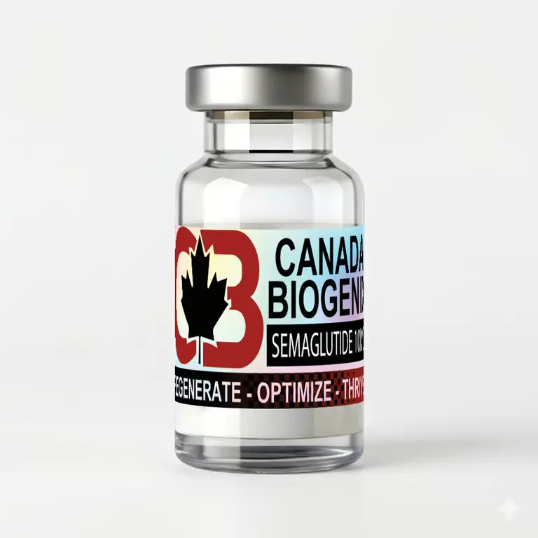 Semaglutide 10mg research peptide vial - Canada Biogenix